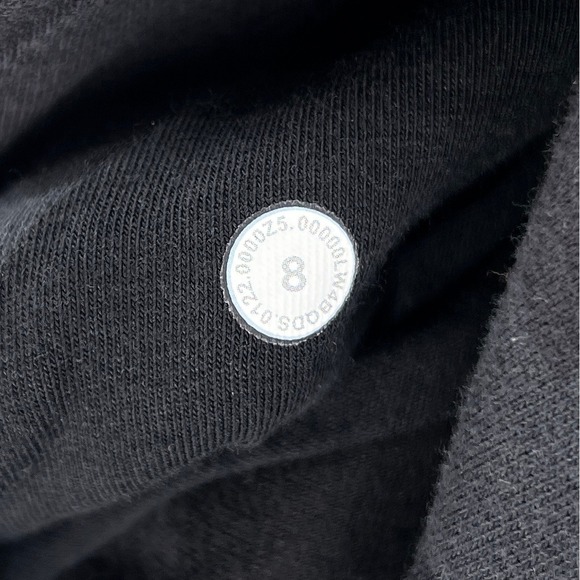 LULULEMON Scuba Hoodie Light Cotton Fleece Womens 8 Black Camo Full Zip Jacket - Picture 15 of 16